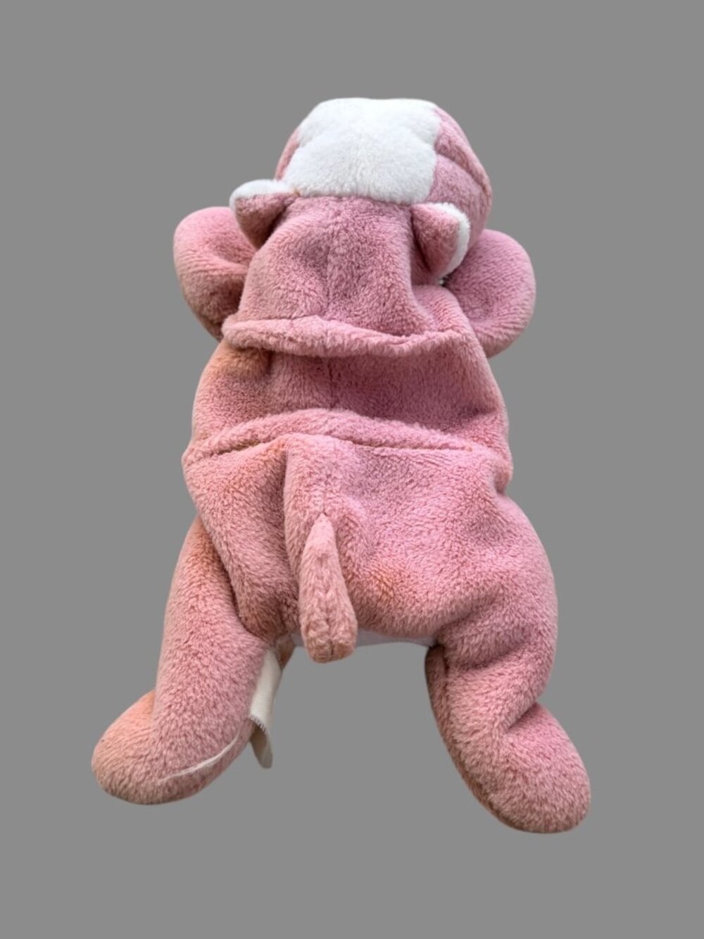 Vintage Ty Beanie Baby Wrinkles Bulldog Plush 1996 Retired Pink Ears 8" Toy - Picture 5 of 7